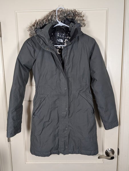 The North Face HyVent Arctic Parka Womens Size XS Goose Down Jacket Coat Gray