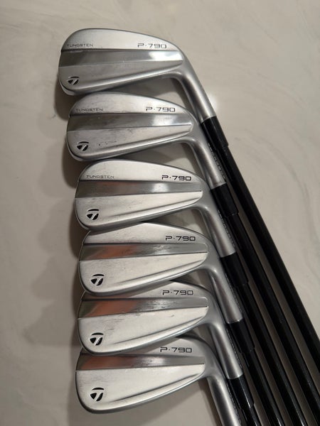 Men's 2023 TaylorMade P-790 Right Handed Iron Set Regular Flex 6 Pieces Graphite Shaft (Used)