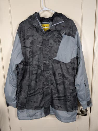 Under Armour Storm Insulated Ski Snowboard Jacket Mens Size: L Gray