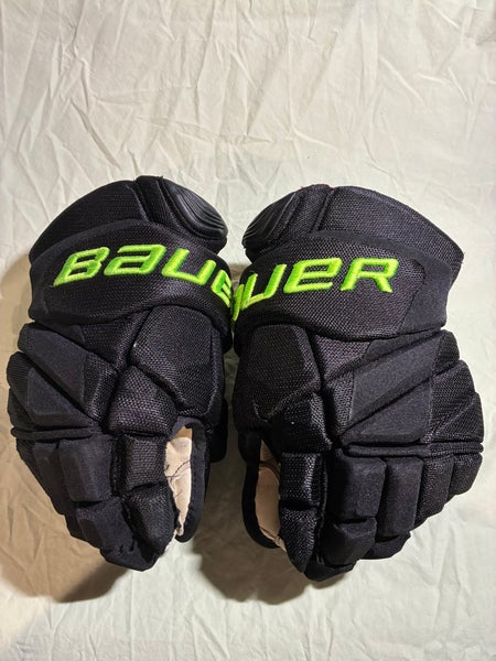 Jamie Benn BLACKOUT Bauer Vapor Pro Hockey Gloves-14"