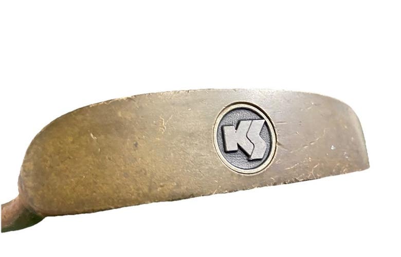 KS Stamp KBS Brass Napa Blade Putter RH 35.5 Inches Good Vintage Grip