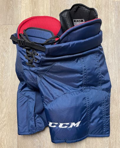 Basically New Pro Stock CCM HPUCLP NHL Hockey Pants Florida Panthers Medium 2-piece