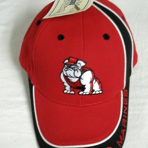 Oarsman U.S. Marines Bulldog Hat (Red/Black, Adjustable) Golf Cap NEW