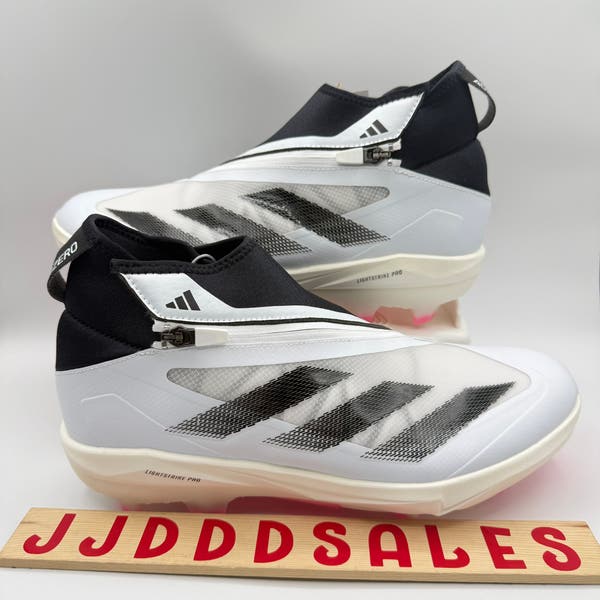 NEW Adidas Adizero Impact+ TPU Baseball Cleats IF8494 Size 10.5 White Adidas Adizero Impact+ TPU Baseball Cleats Shoes Mens 11  main image 2