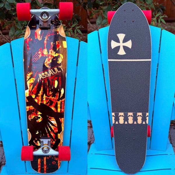 Never Summer Industries Assault Custom Complete Longboard Skateboard 9.0” X 36”