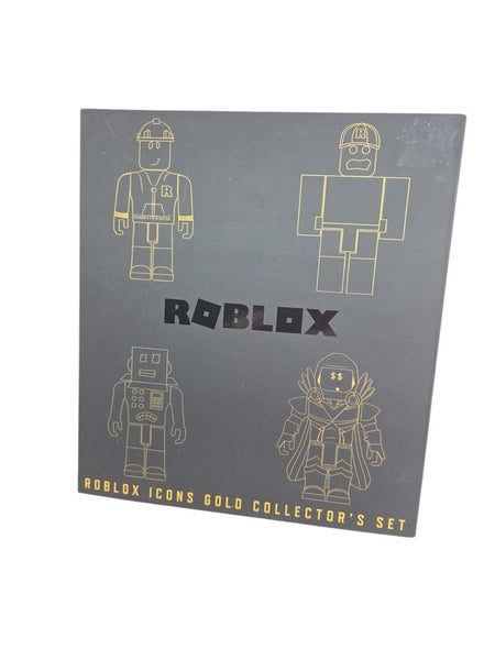Roblox Icons Gold Collectors Set with Exclusive Virtual Item Code