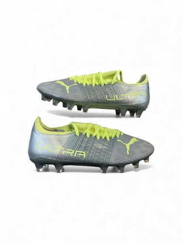 Used Puma ULTRA Soccer Cleats Grey And Lime Senior 9 11873-C000227755