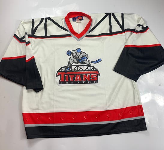 Trenton Titans White XL Men's Jersey (New)