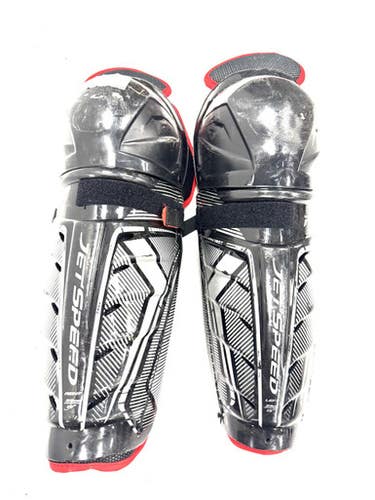 Used CCM FT350 Intermediate Shin Guards Black 13" 11860-S000301877