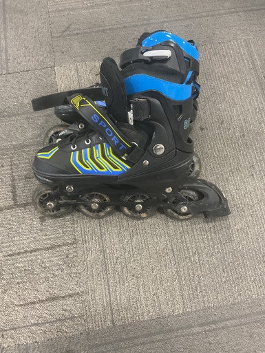 Used SPORT INLINE SKATES Junior Rec Fitness Skates Black Junior 04 11614-S000226555