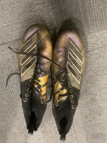 Used Adidas ADIZERO BB/SB Cleats Black Senior 13.5 11614-S000226554