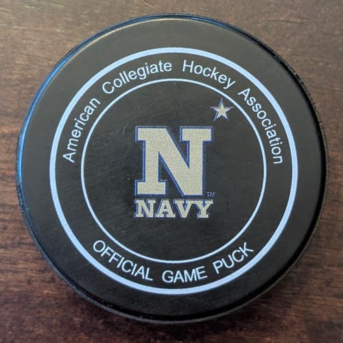 (New) Navy ACHA Hockey Official Game Puck