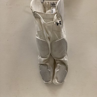 Used Under Armour Youth FB Integrated Pants White SM 11725-S000495179