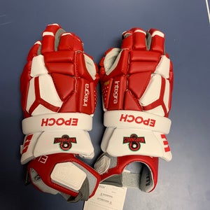 White Epoch Integra Pro Lacrosse Gloves Large (New)