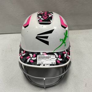 Used Easton 6 3/8 - 7 1/8 Batting Helmet w/Mask White One Size 11490-S000267553