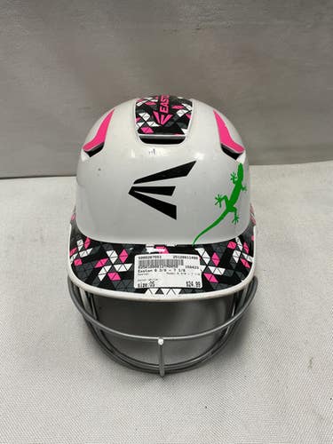 Used Easton 6 3/8 - 7 1/8 Batting Helmet w/Mask White One Size 11490-S000267553
