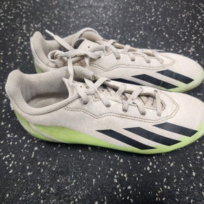 Used Adidas CRAZYFAST Soccer Cleats White Junior 04 11849-S000034214