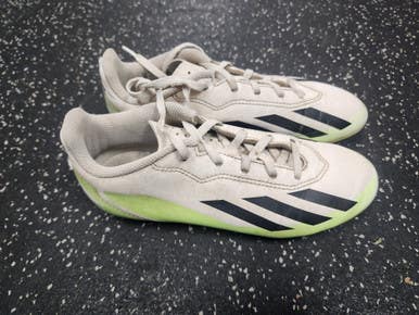 Used Adidas CRAZYFAST Soccer Cleats White Junior 04 11849-S000034214