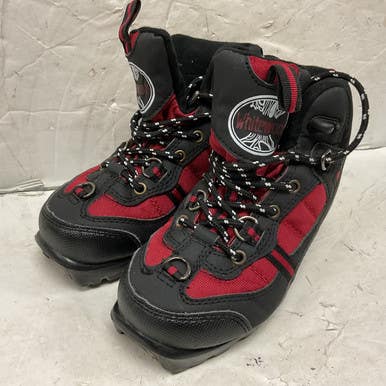 Used Whitewoods Boys NNN XC Ski Boots Black YT-12 11855-S000195691