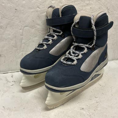 Used Jackson SOFTEC Boys Softboot Skate Grey And Navy Blue Junior 03 11855-S000195695