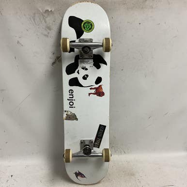 Used Enjoi PANDA Complete Skateboard White Regular 11855-S000195682