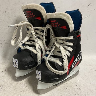 Used CCM NEXT Youth Hockey Skate Black Youth 07.0 11855-S000195667