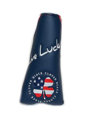 Black Clover 'Live Lucky' 4 Leaf Clover USA Red/White/Blue Blade Putter Golf