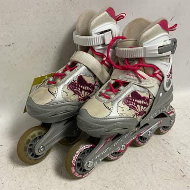 Used Bladerunner PHOENIX G ADJ 1-4 Junior Rec Fitness Skates Grey Adjustable 11855-S000195655