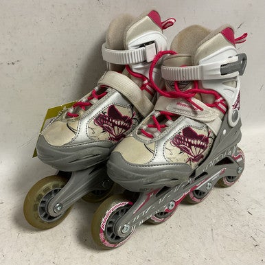 Used Bladerunner PHOENIX G ADJ 1-4 Junior Rec Fitness Skates Grey Adjustable 11855-S000195655