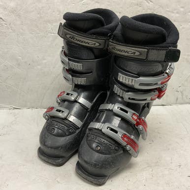 Used Nordica BXZ Boys DH Ski Boot Black And Red 245 MP - M06.5 - W07.5 11855-S000195352