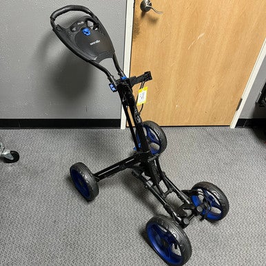 Used SERENELIFT PUSH CART Golf Cart Black And Royal Blue 4 Wheel 11855-S000195361