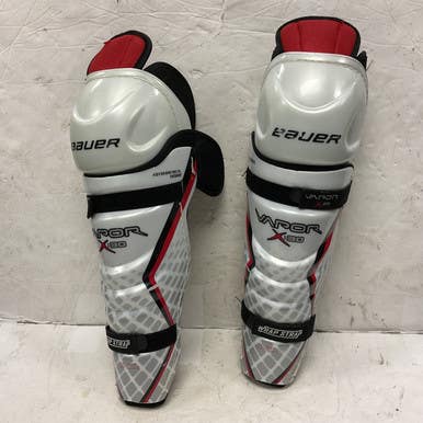 Used Bauer VAPOR X30 Senior Shin Guards White 14" 11855-S000193689