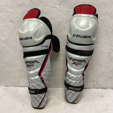 Used Bauer VAPOR X30 Senior Shin Guards White 14" 11855-S000193689