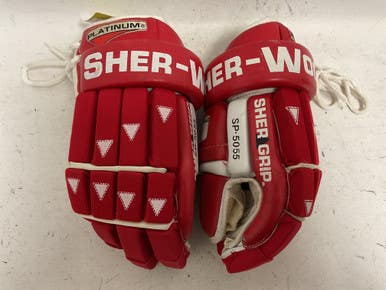 Used Sher-wood SP-5055 Senior Gloves Red And White 14 1/2" 11855-S000195571