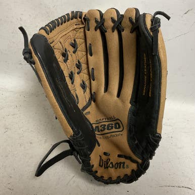 Used Wilson A0360 ES14 BB/SB Glove RH Throw Black 14" 11855-S000195595