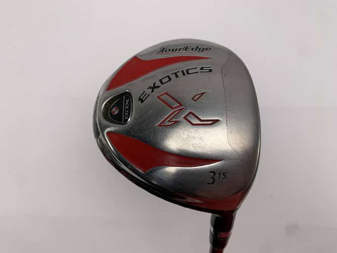 Tour Edge Exotics XCG 3 Fairway Wood 15* Aldila DVS 75g Stiff Graphite Mens RH