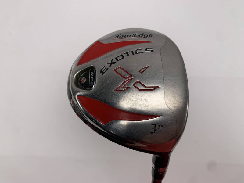Tour Edge Exotics XCG 3 Fairway Wood 15* Aldila DVS 75g Stiff Graphite Mens RH