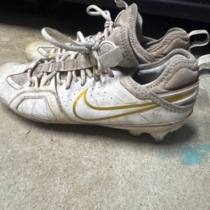 White Men's Size M 10.0 (W 11.0) Adult Nike Low Top (Used)