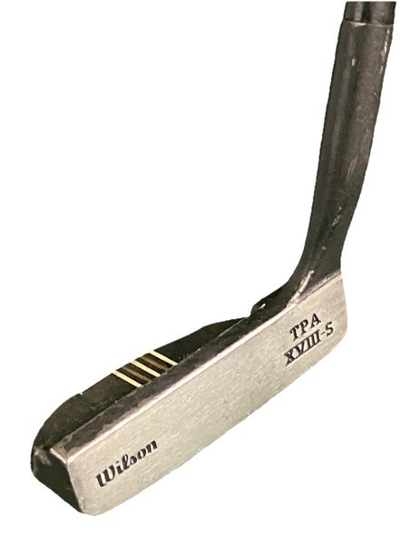 Wilson T.P.A. XVIII-S Mid Mallet Putter RH Steel 34.5 With Label & Original Grip