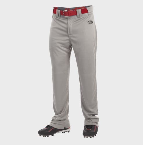 Gray Unisex Large Youth Rawlings Game Pants (Used)