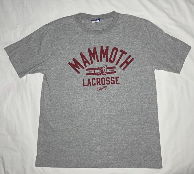 Colorado Mammoth Lacrosse Reebok Grey Tee t-shirt size M Made In Canada NLL Lax