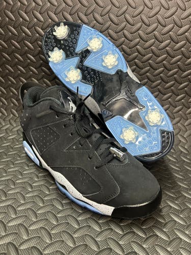 Air Jordan 6 Retro Golf NRG Chrome Black Shoes Men’s Size 12.5