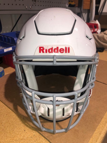 USED RIDDELL FLEX ADULT HELMET - XL - METALLIC WHIITE