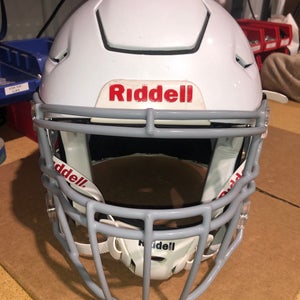 USED RIDDELL FLEX ADULT HELMET - XL - METALLIC WHIITE