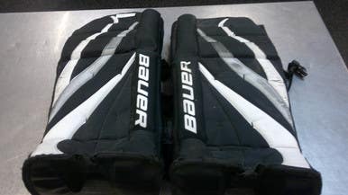 Used Bauer STREET Goalie Leg Pads Junior Black 27" 11339-S000197094
