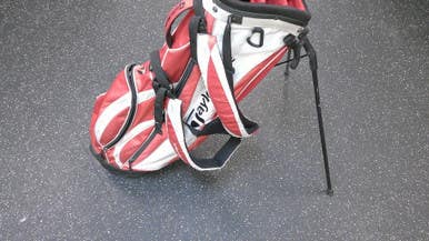 Used Taylormade BLACK AND RED Mens Stand Bag Red 11339-S000197087
