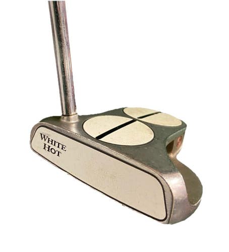 Odyssey White Hot 2-Ball Mallet Putter LH Steel 33" New Midsize Grip Nice Lefty