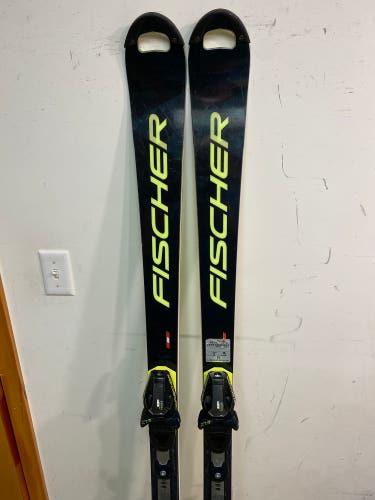 Fischer RC4 WC SL 165 cm Racing Skis With Bindings Max Din 13