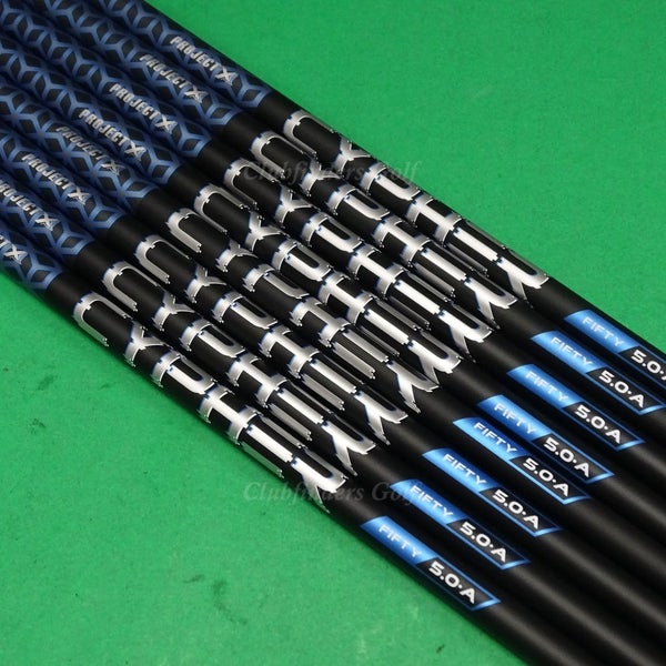 Project X CYPHER Fifty 5.0-A .370 Senior 39" Iron / Hybrid Shafts SET OF 8