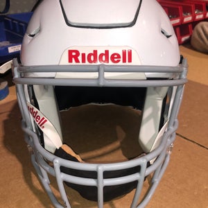 USED RIDDELL FLEX ADULT HELMET - MEDIUM - METALLIC WHIITE